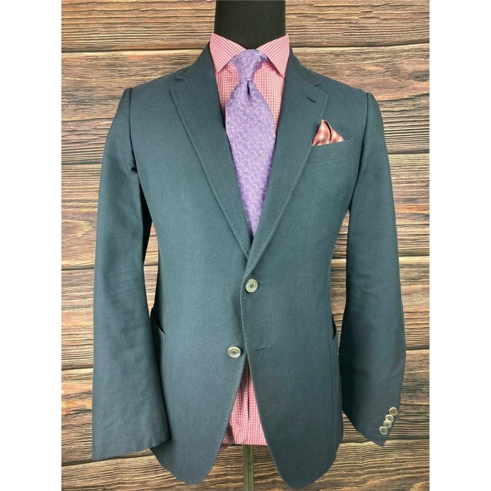 $1095.00 ARMANI Collezioni Navy Modern 2Button Sport Jacket 42R 42 R